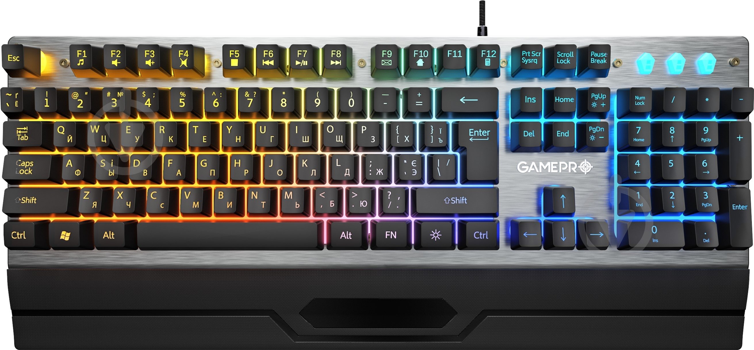 Клавіатура ігрова GamePro Stinger USB (GK599) grey - фото 1