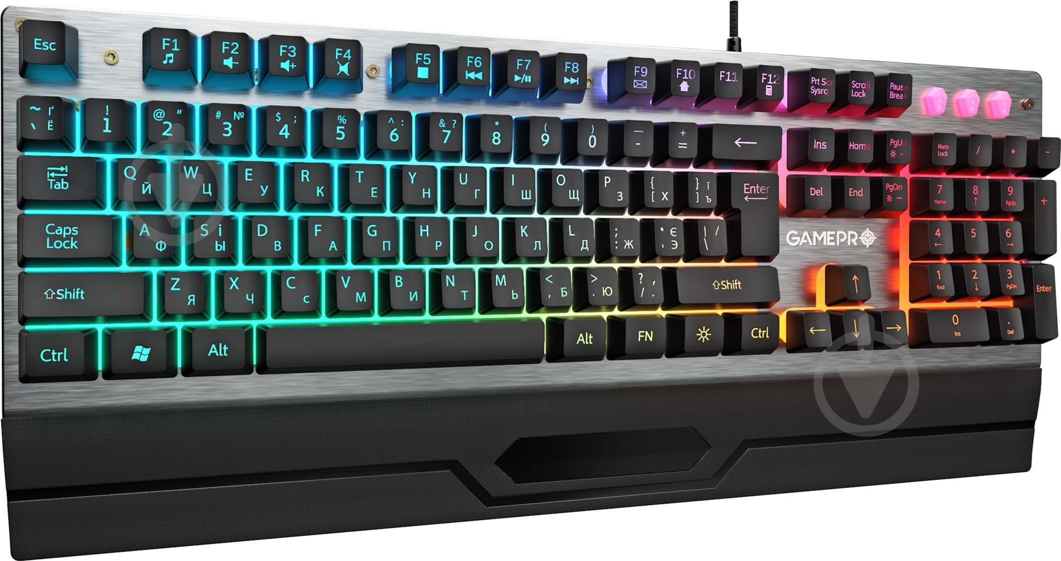 Клавіатура ігрова GamePro Stinger USB (GK599) grey - фото 2