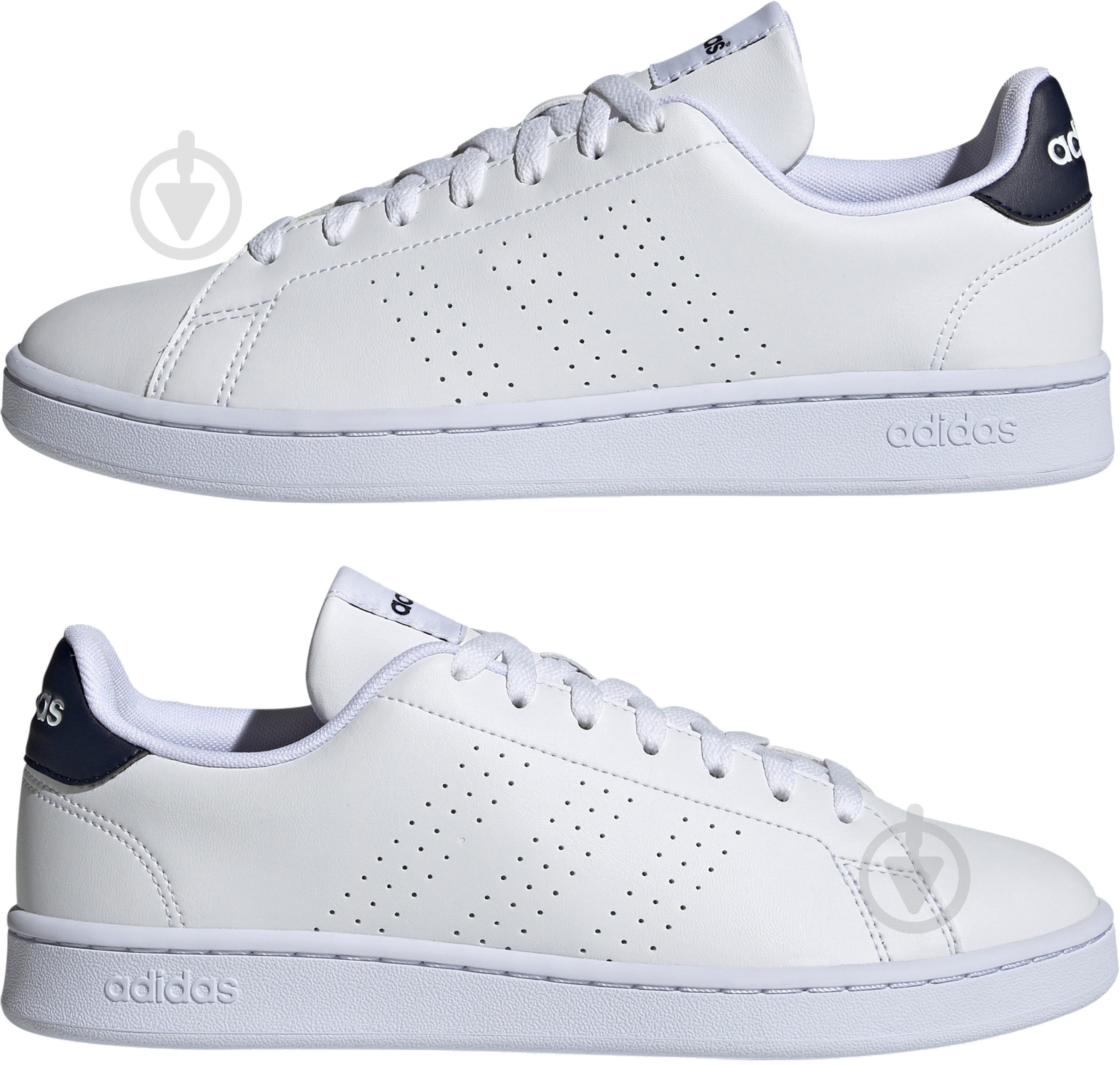 Кроссовки мужские демисезонные Adidas ADVANTAGE GZ5299 р.43 1/3 белые - фото 5
