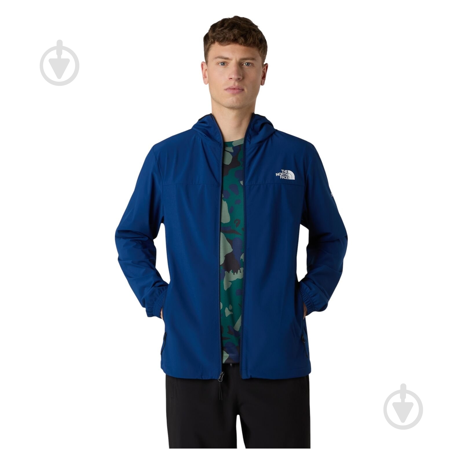 Куртка THE NORTH FACE M MOUNTAIN ATHLETICS HOODED WIND JACKET NF0A8BP1D1R1 р.S блакитна - фото 3