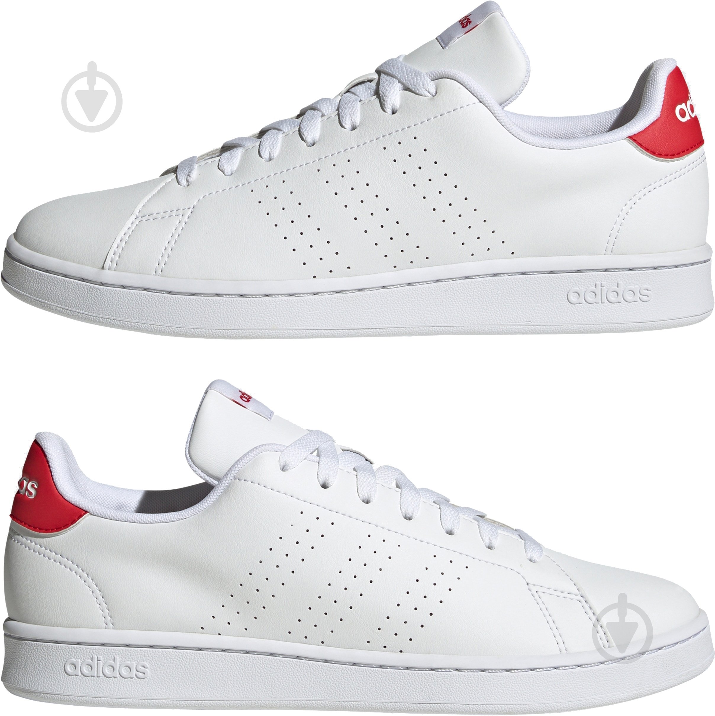 Кроссовки мужские демисезонные Adidas ADVANTAGE HR0235 р.45 1/3 белые - фото 5