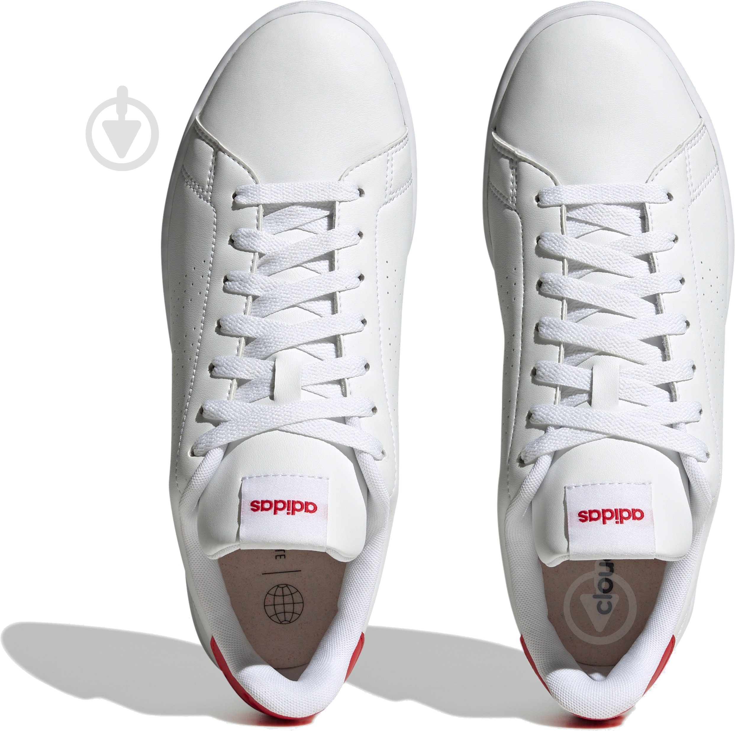 Кроссовки мужские демисезонные Adidas ADVANTAGE HR0235 р.45 1/3 белые - фото 6