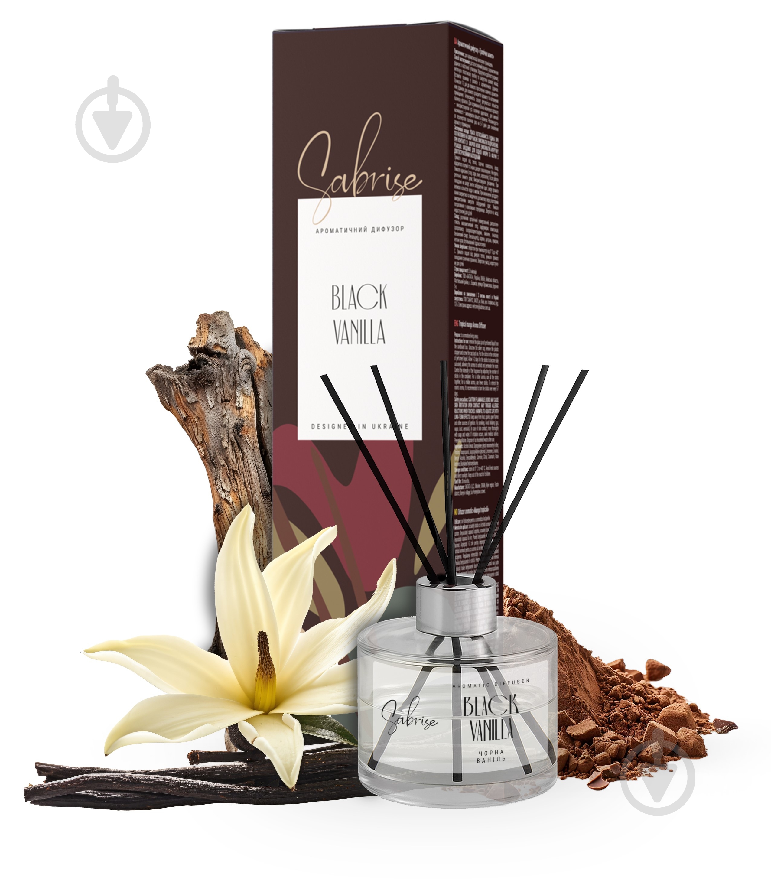 Аромадифузор Sabrise Black Vanilla 85 мл - фото 1 Аромадифузор Sabrise Black Vanilla 85 мл - фото 1