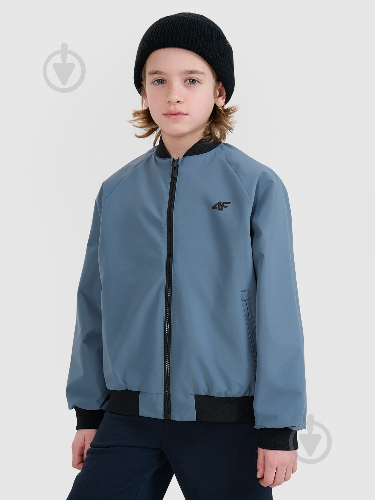 Бомбер для мальчиков 4F JACKET M186 4FJWSS25TJACM186-32S р.122 синий - фото 1
