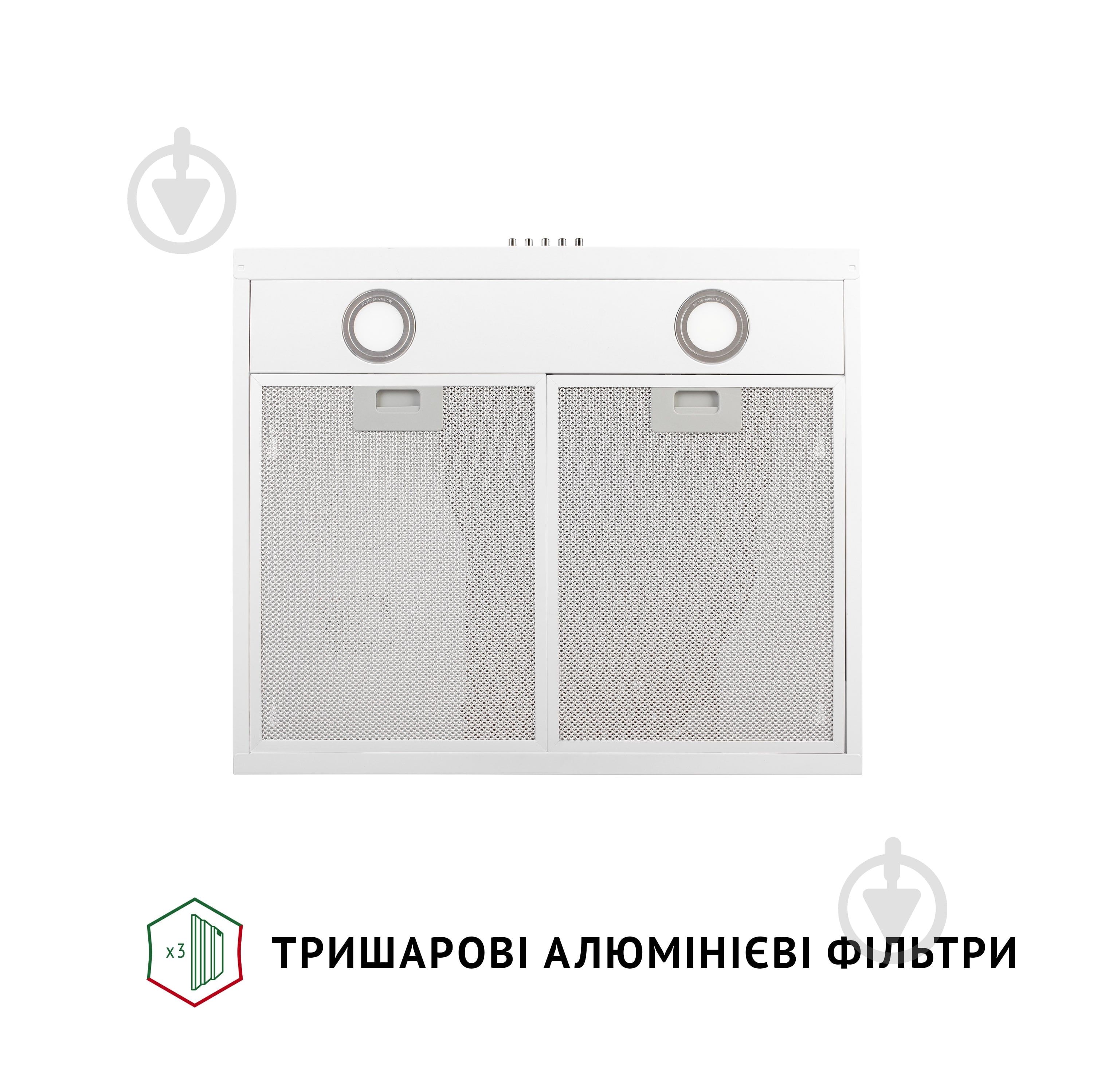 ВИТРИНА! Вытяжка Perfelli PL 5002 W LED плоская - фото 6 ВИТРИНА! Вытяжка Perfelli PL 5002 W LED плоская - фото 6