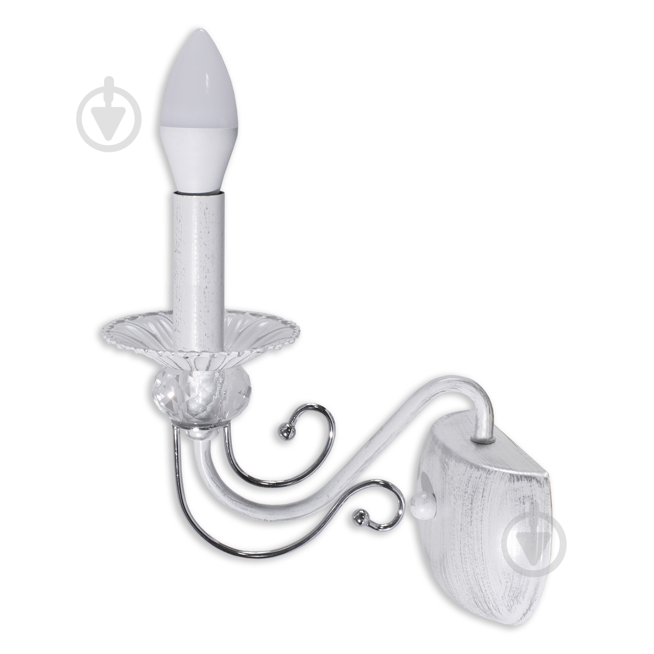 Бра Hopfen Main CR-WT 1x60 Вт E14 белый - фото 1