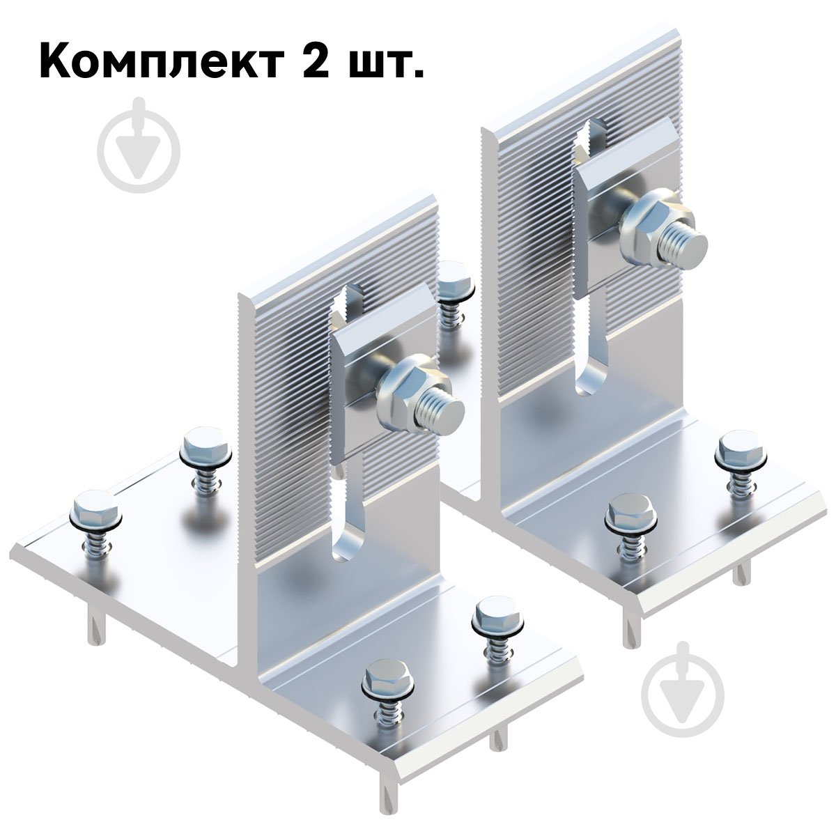 Кронштейн Т-подібний до бітумної черепиці в зборі (2 шт) Kripter - фото 3