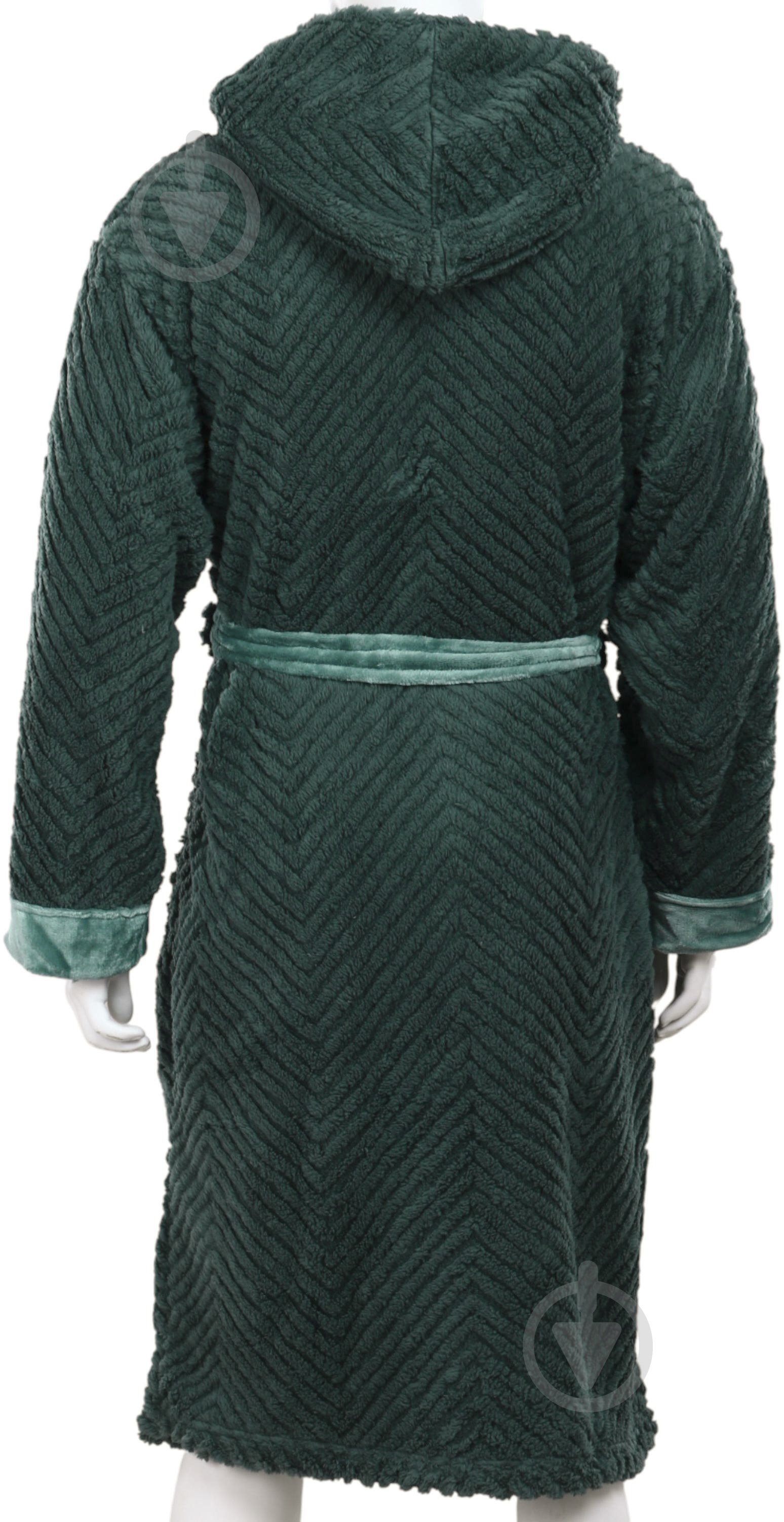 Халат мужской La Nuit с капюшоном Basel р. L зеленый - фото 6 Халат мужской La Nuit с капюшоном Basel р. L зеленый - фото 6