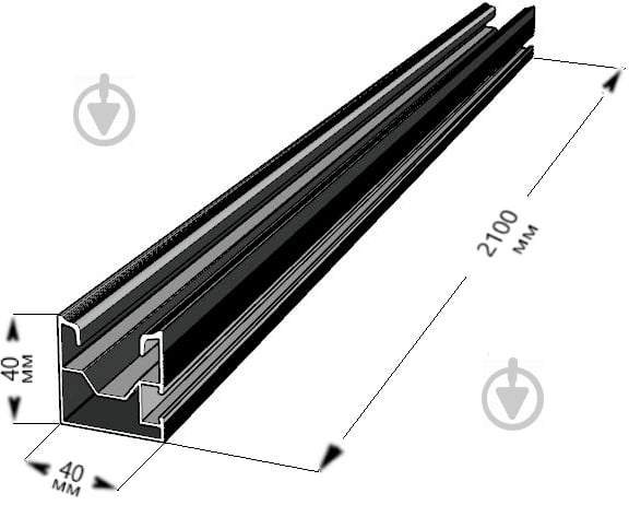 Профіль алюмінієвий Профиль алюминиевый для солнечных панелей Light D 2,25м (1шт) - фото 6