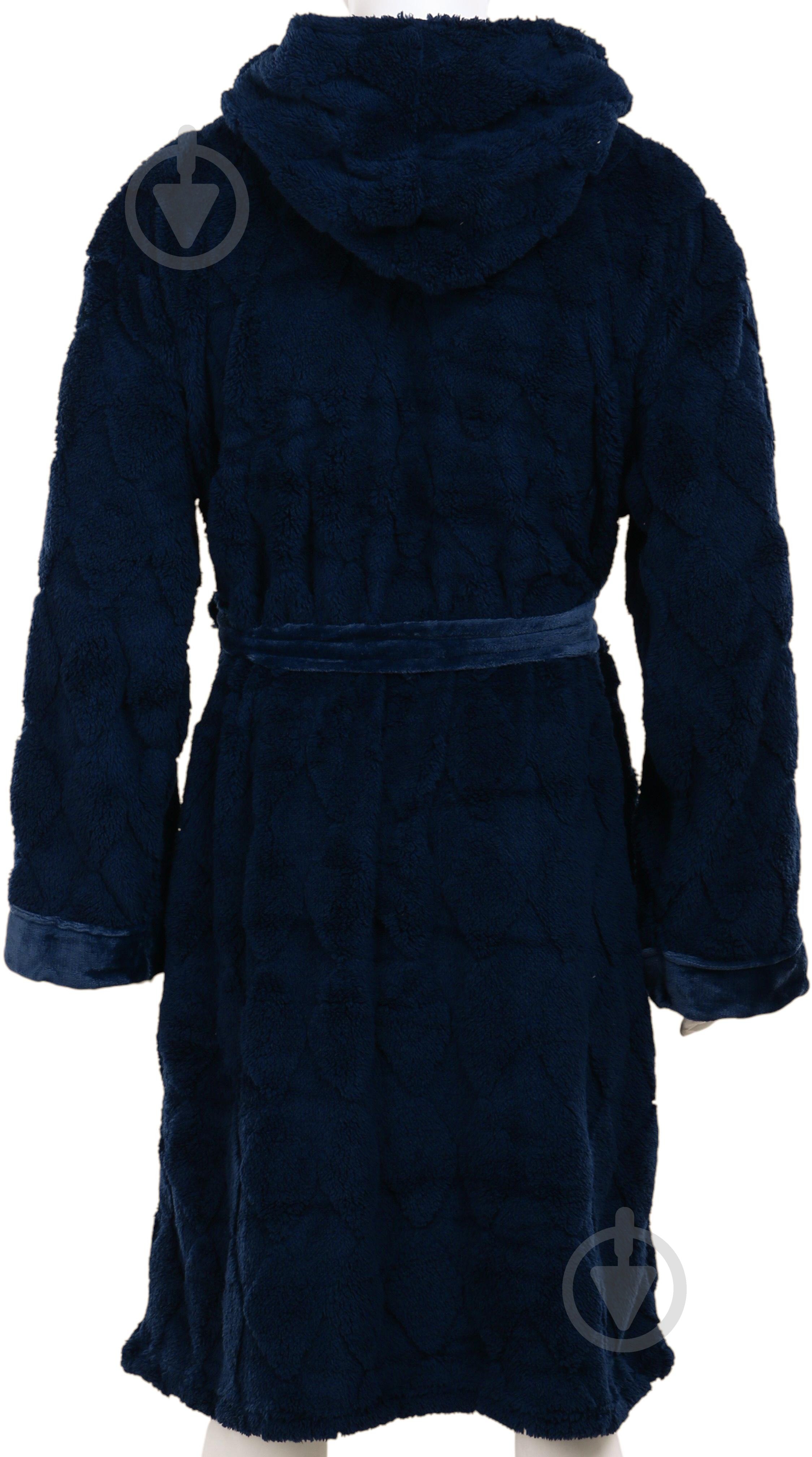 Халат чоловічий La Nuit з капюшоном Lyon р. L синій - фото 5