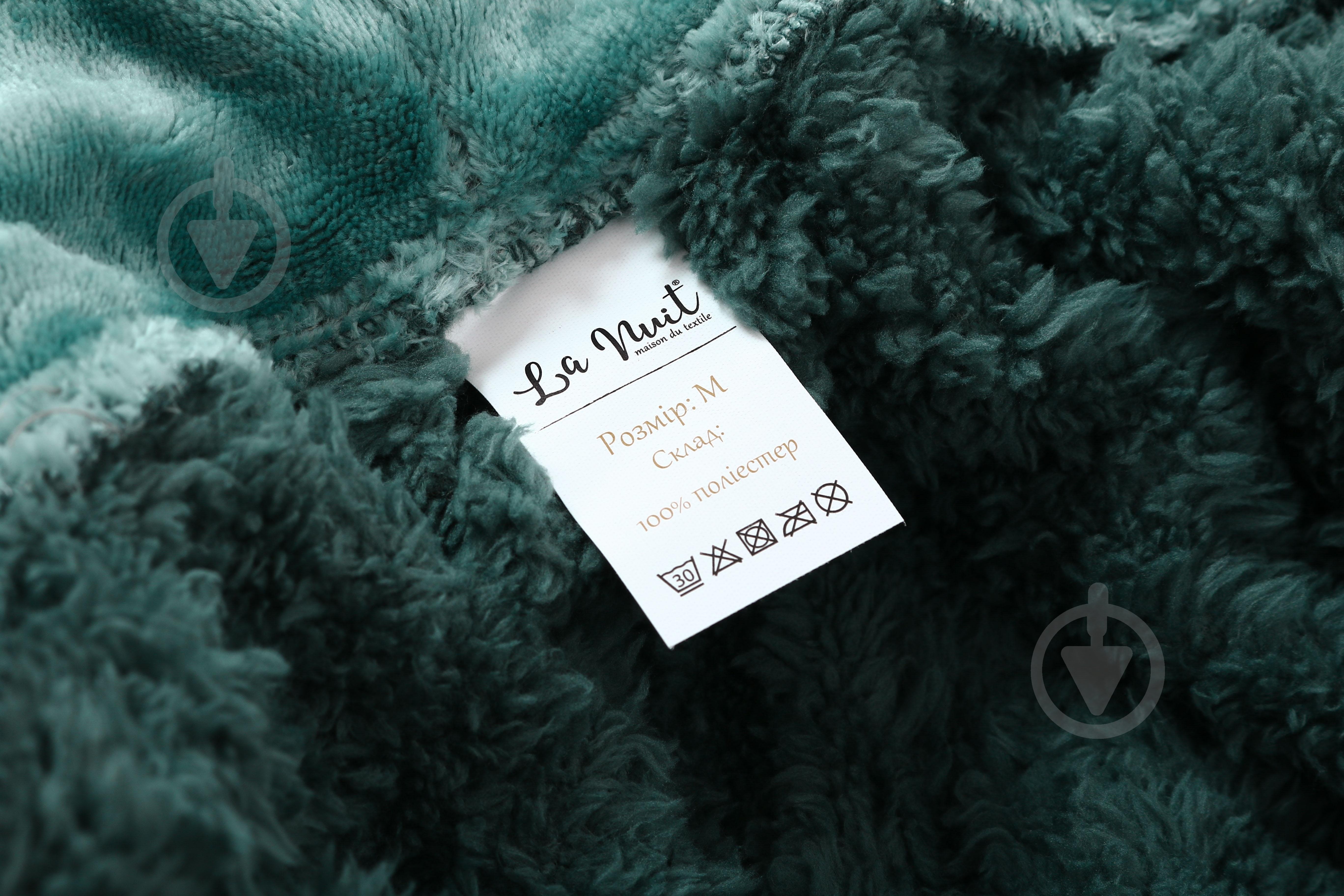 Халат мужской La Nuit с капюшоном Basel р. XL зеленый - фото 7 Халат мужской La Nuit с капюшоном Basel р. XL зеленый - фото 7