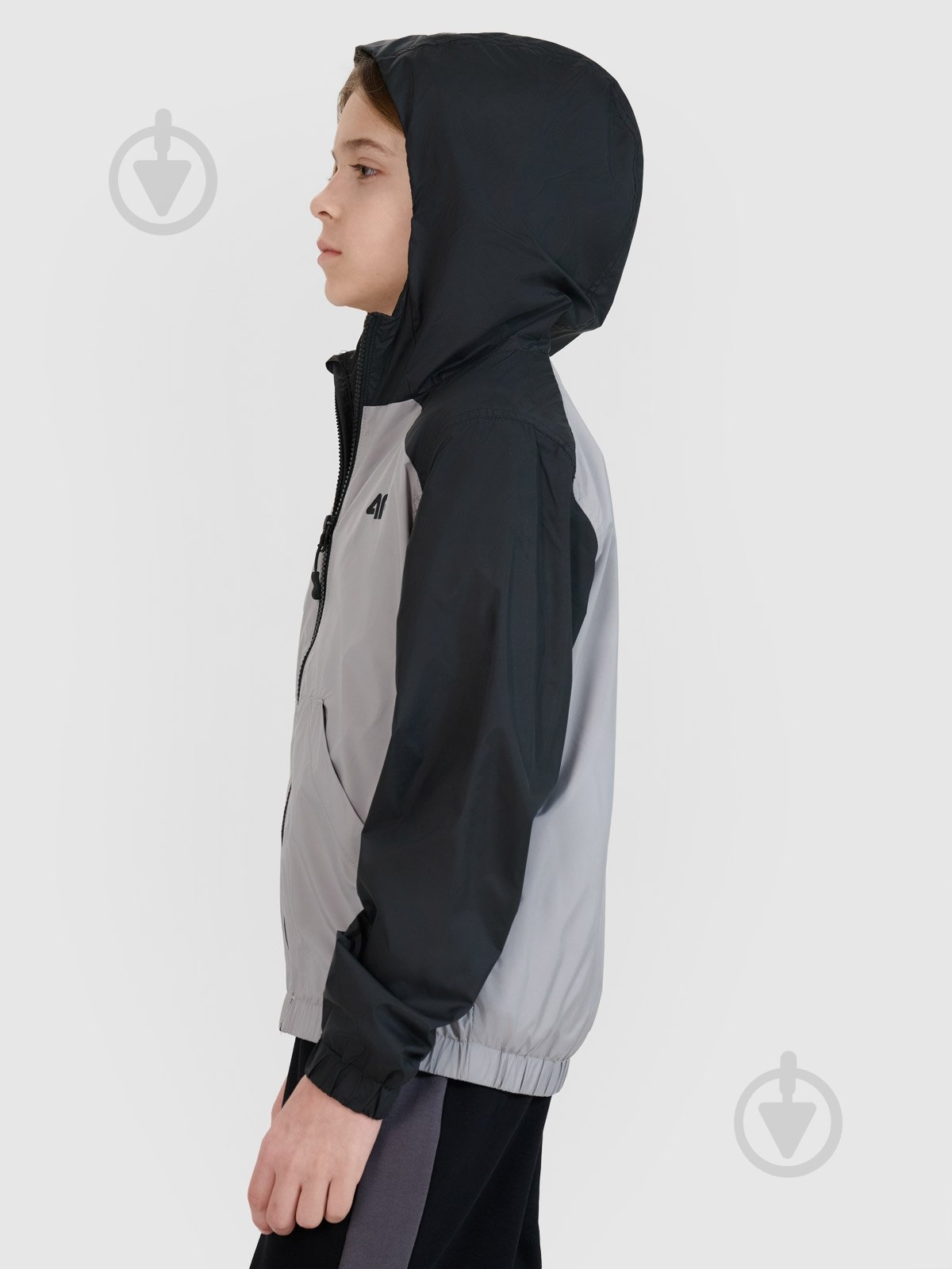 Куртка для мальчиков 4F JACKET M185 4FJWSS25TJACM185-25S р.140 серо-черная - фото 4