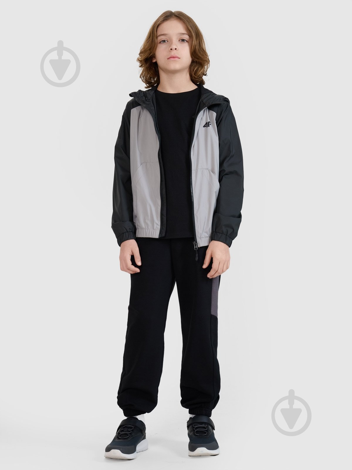 Куртка для мальчиков 4F JACKET M185 4FJWSS25TJACM185-25S р.140 серо-черная - фото 5