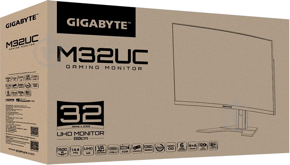 Монитор Gigabyte M32UC 31,5" (M32UC-EK) - фото 10