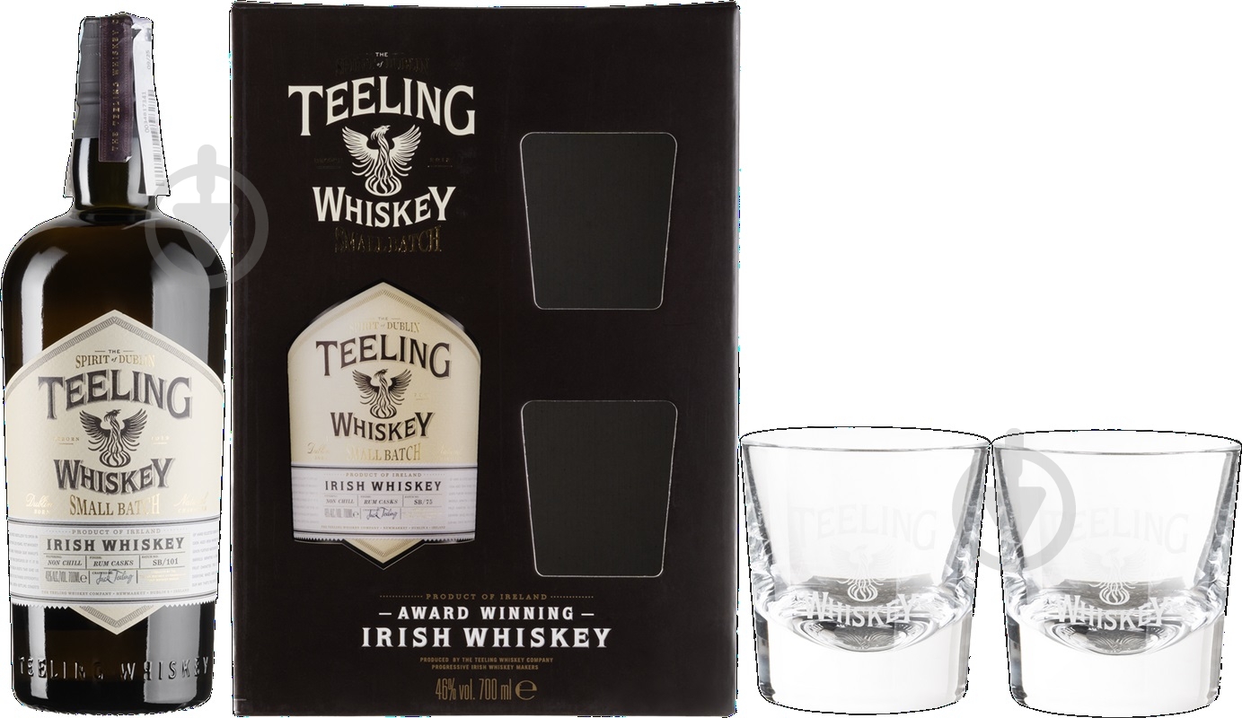 Віскі Teeling Small Batch 0,7л+2 келиха в коробці 0,7 л - фото 1 Віскі Teeling Small Batch 0,7л+2 келиха в коробці 0,7 л - фото 1