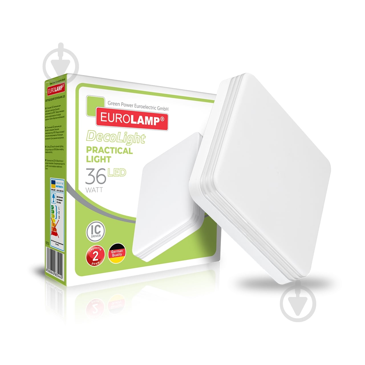 Світильник світлодіодний Eurolamp Practical Light N26 36 Вт білий 4000 К LED-ES-36W-N26 - фото 1 Світильник світлодіодний Eurolamp Practical Light N26 36 Вт білий 4000 К LED-ES-36W-N26 - фото 1