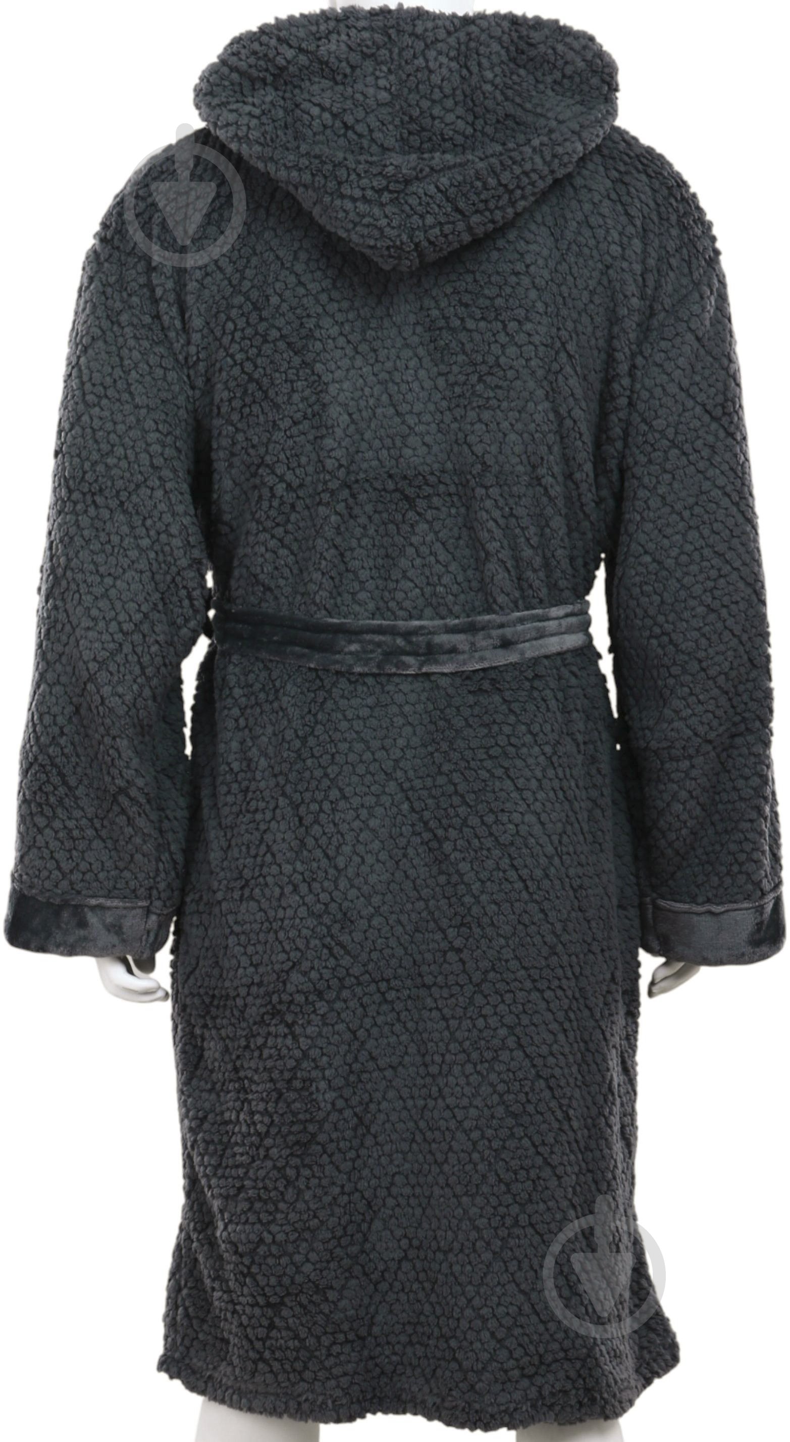 Набор La Nuit халат мужской с капюшоном и носками Bern р. XL серый - фото 7 Набор La Nuit халат мужской с капюшоном и носками Bern р. XL серый - фото 7