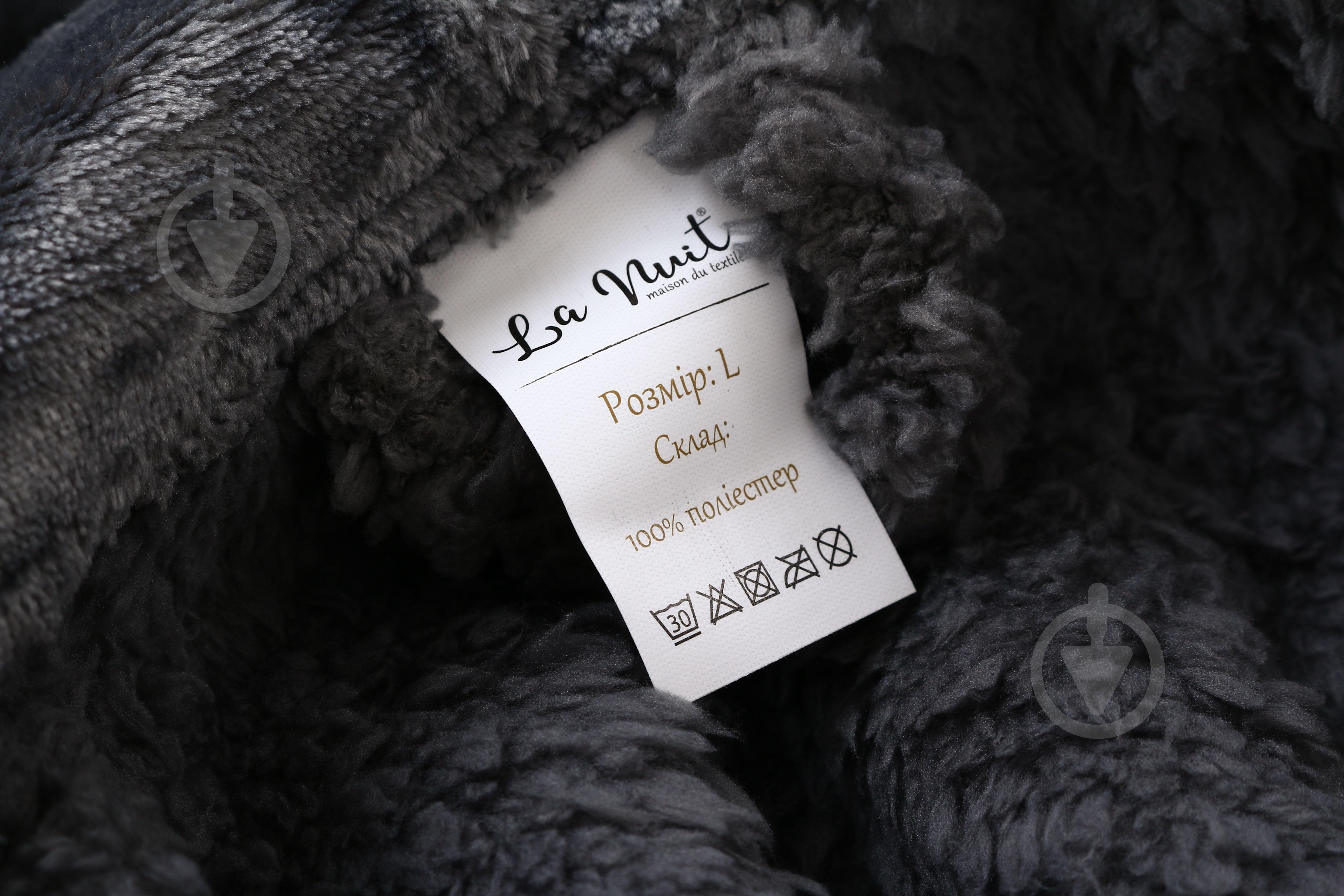 Набор La Nuit халат мужской с капюшоном и носками Bern р. XL серый - фото 8 Набор La Nuit халат мужской с капюшоном и носками Bern р. XL серый - фото 8