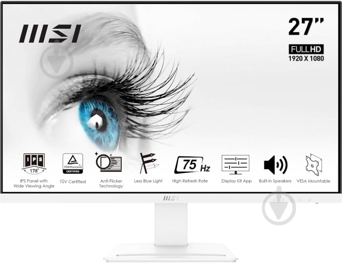 Монитор MSI Pro MP273W 27" (9S6-3PB4CH-011) - фото 1 Монитор MSI Pro MP273W 27" (9S6-3PB4CH-011) - фото 1