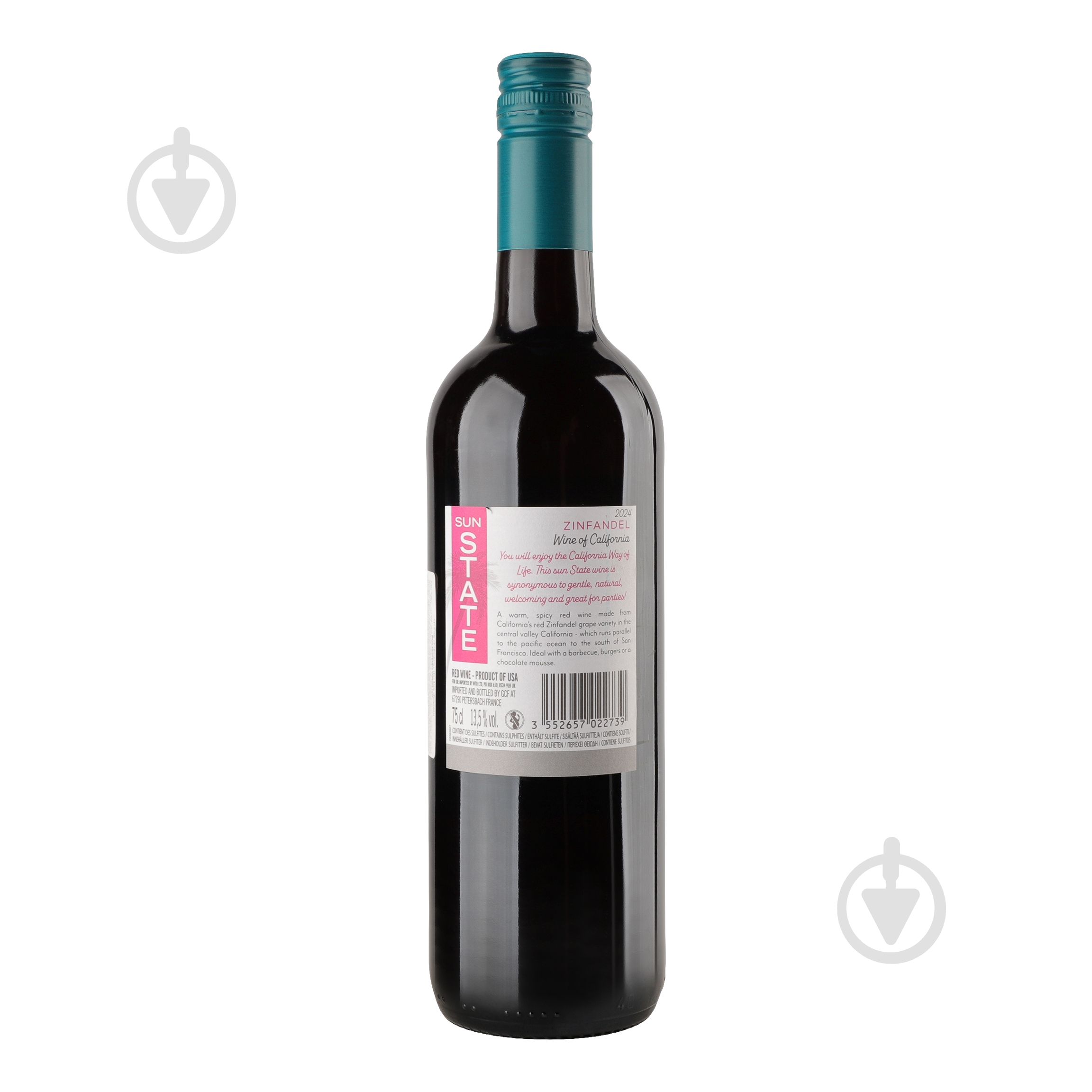 Вино Sun State Zinfandel 0,75 л - фото 2
