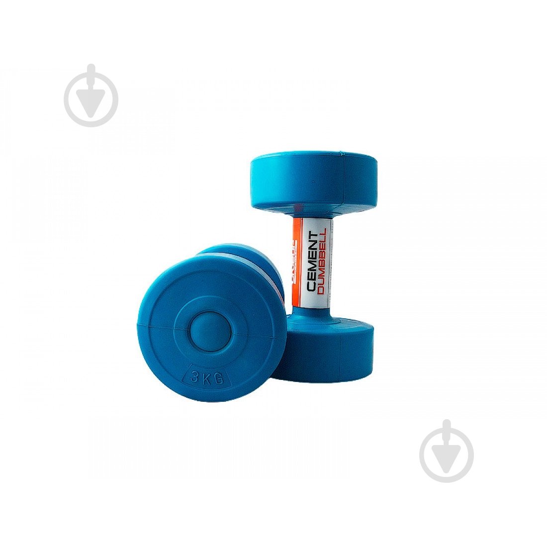 Гантели LiveUp LS2003-3 Cement Dumbell 2х3 кг синий - фото 1