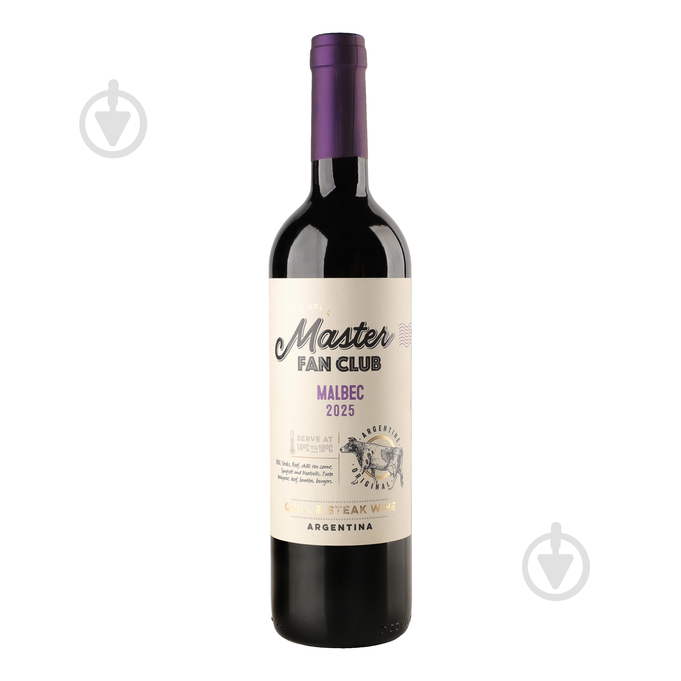 Вино Grill Master Fan Club Malbec 0,75 л - фото 1 Вино Grill Master Fan Club Malbec 0,75 л - фото 1