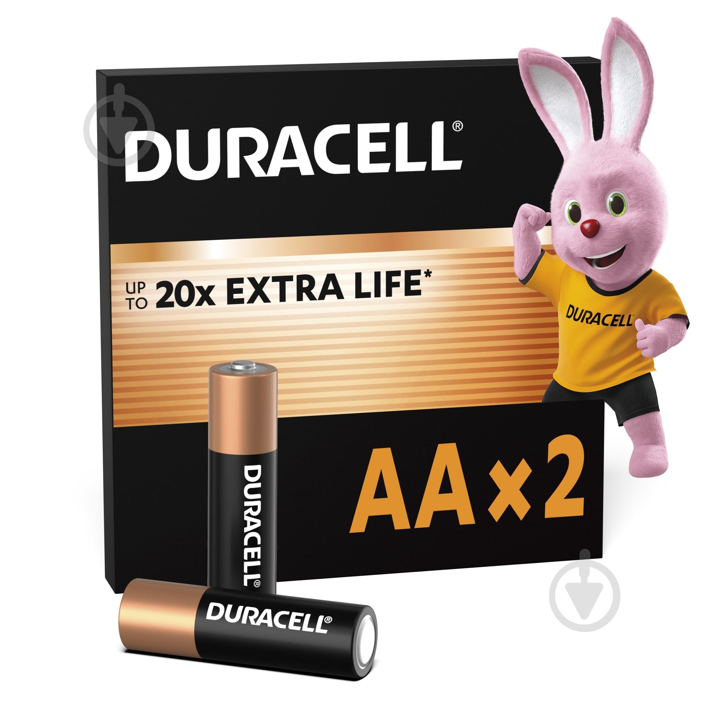 Батарейки щелочные Duracell LR06 MN1500 AA (пальчиковые) 2 шт. - фото 1