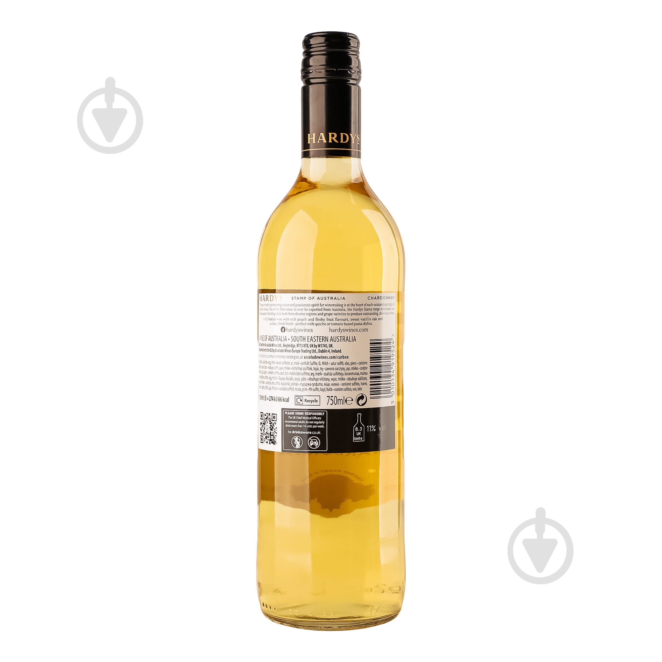 Вино Hardys Chardonnay 0,75 л - фото 2 Вино Hardys Chardonnay 0,75 л - фото 2