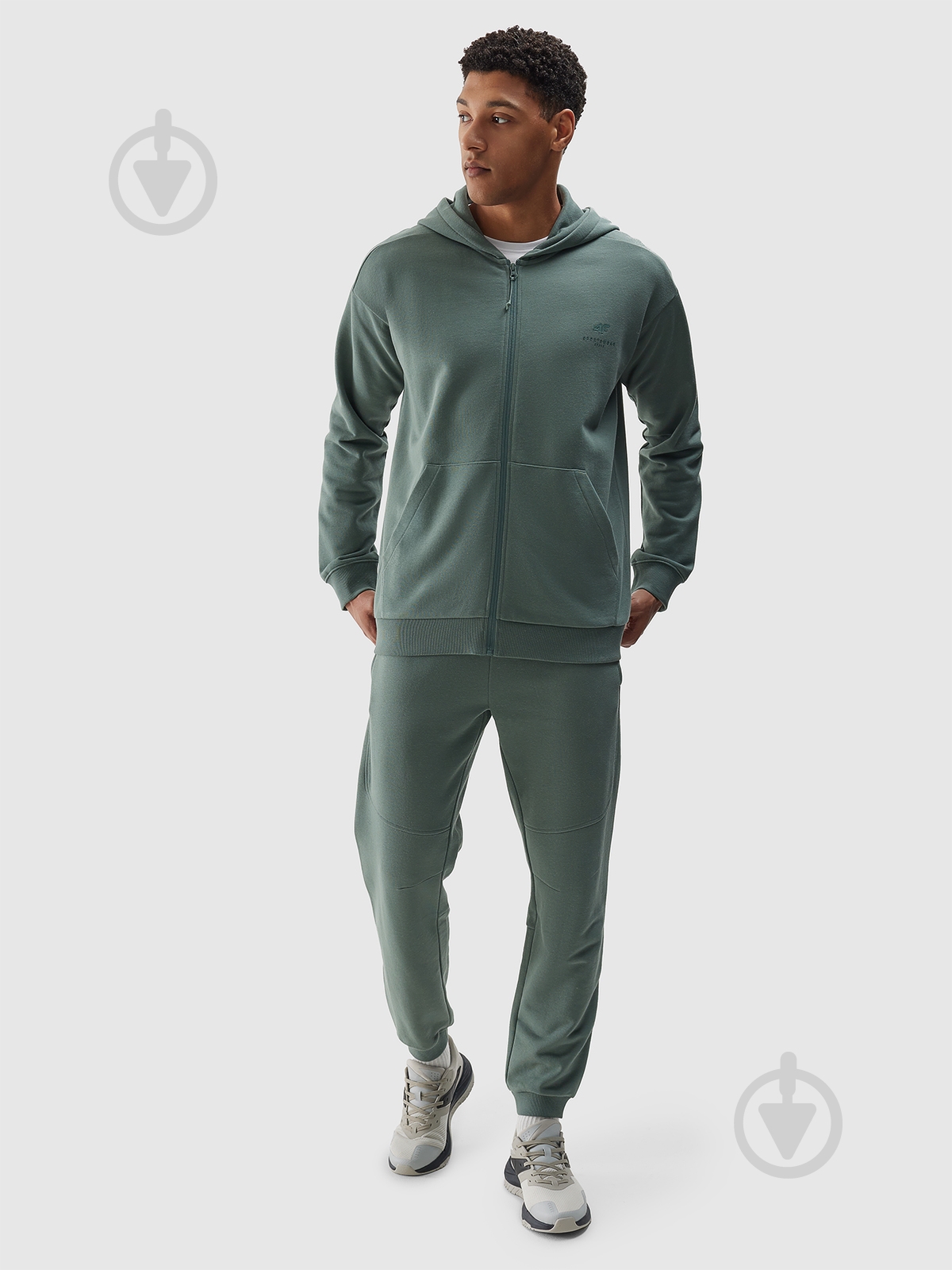 Джемпер 4F SWEATSHIRT M1011 4FWSS24TSWSM1011-43S р.M зеленый - фото 2 Джемпер 4F SWEATSHIRT M1011 4FWSS24TSWSM1011-43S р.M зеленый - фото 2