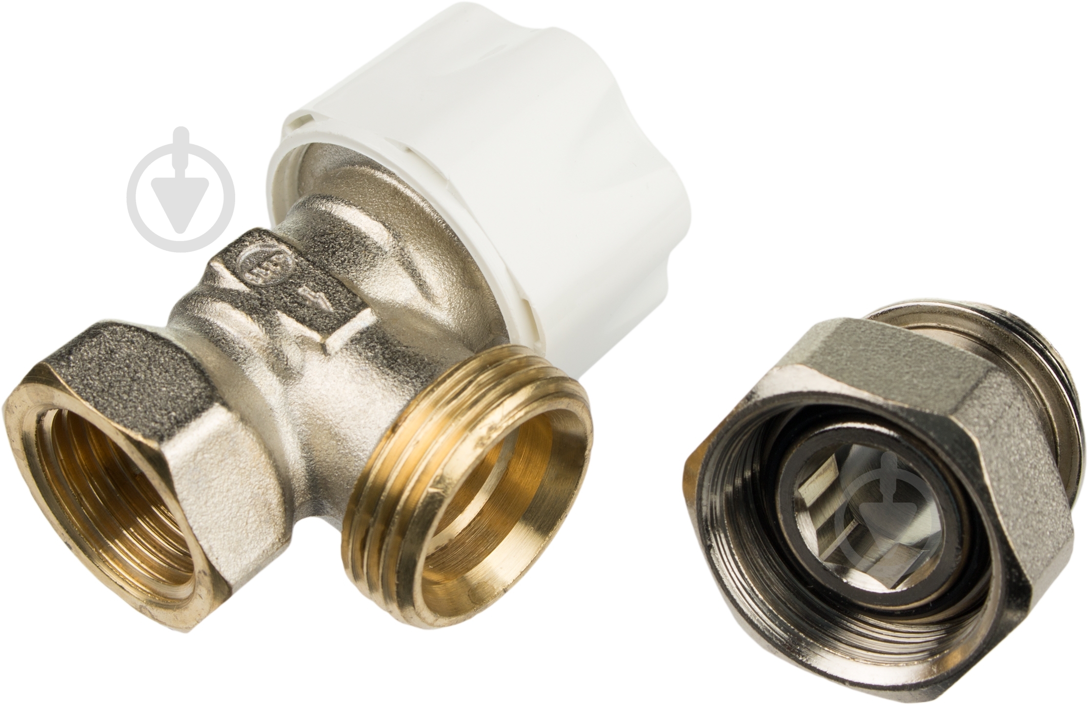 Клапан Luxor термостатический с уплотнителем угловой 1/2" - фото 3