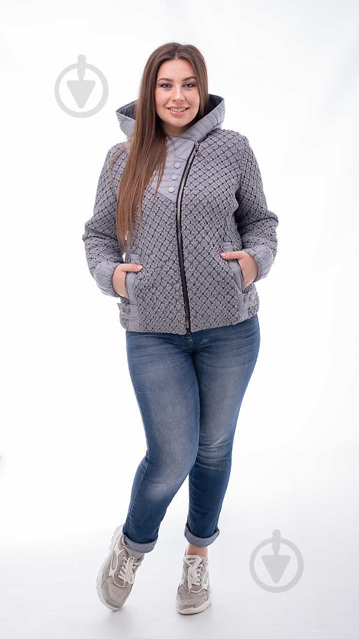 Куртка женская зимняя Adonis РИММА V20-418/Y-2 р.2XL серая - фото 4 Куртка женская зимняя Adonis РИММА V20-418/Y-2 р.2XL серая - фото 4