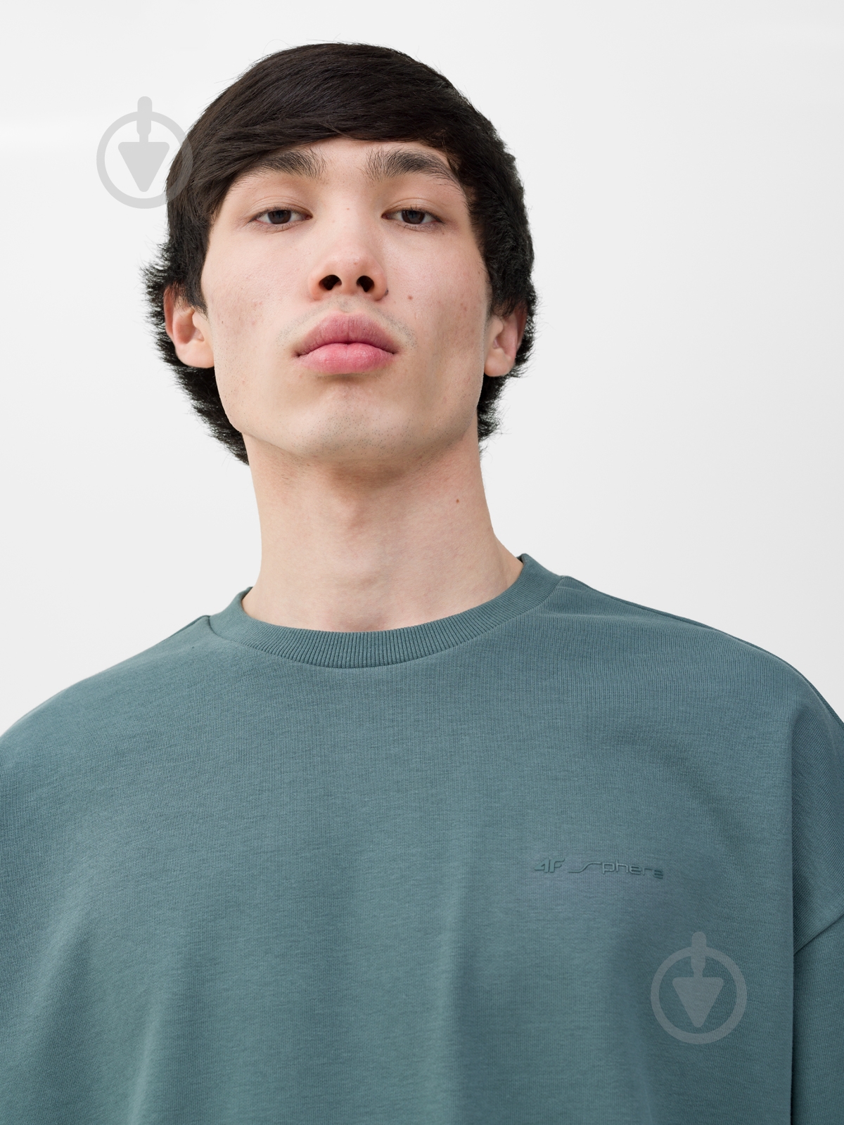 Свитшот 4F SWEATSHIRT M1027 4FWSS24TSWSM1027-44S р.S зеленый - фото 2