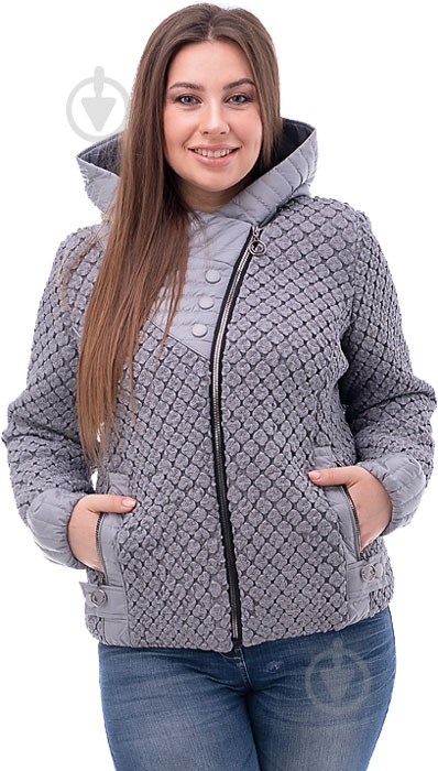 Куртка женская зимняя Adonis РИММА V20-418/Y-2 р.58 серая - фото 1 Куртка женская зимняя Adonis РИММА V20-418/Y-2 р.58 серая - фото 1
