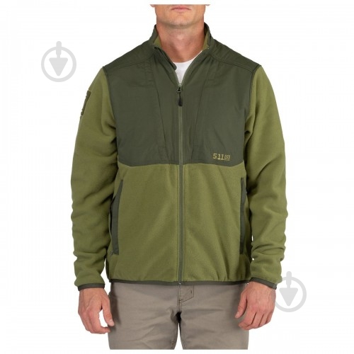 Куртка мужская демисезонная 5.11 Tactical Apollo Tech Fleece Jacket р.L зеленая - фото 1