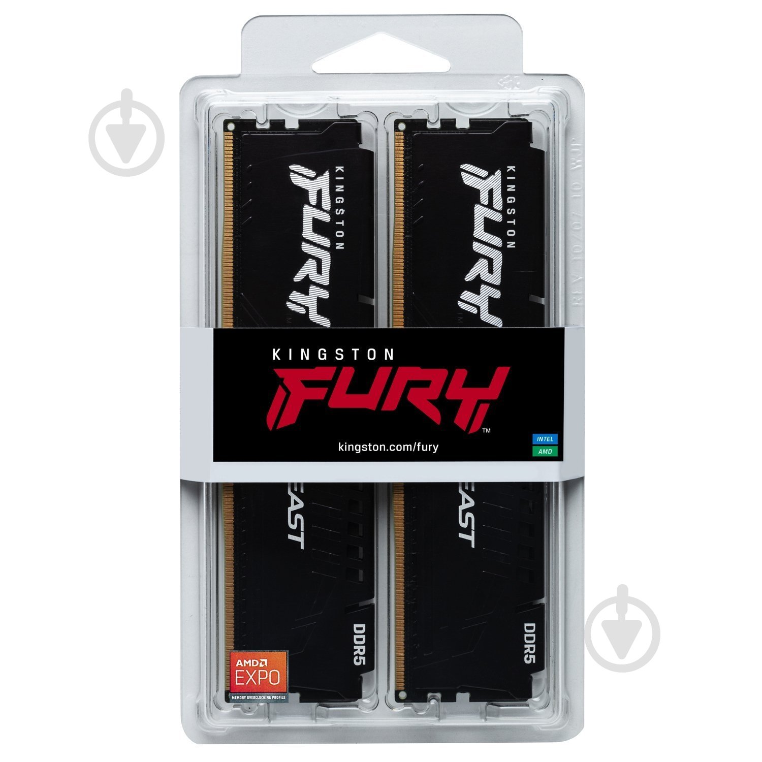Оперативна пам'ять Kingston DDR5 SDRAM 32 GB (2x16GB) 6000 MHz (KF560C30BBEK2-32) Fury Beast - фото 6