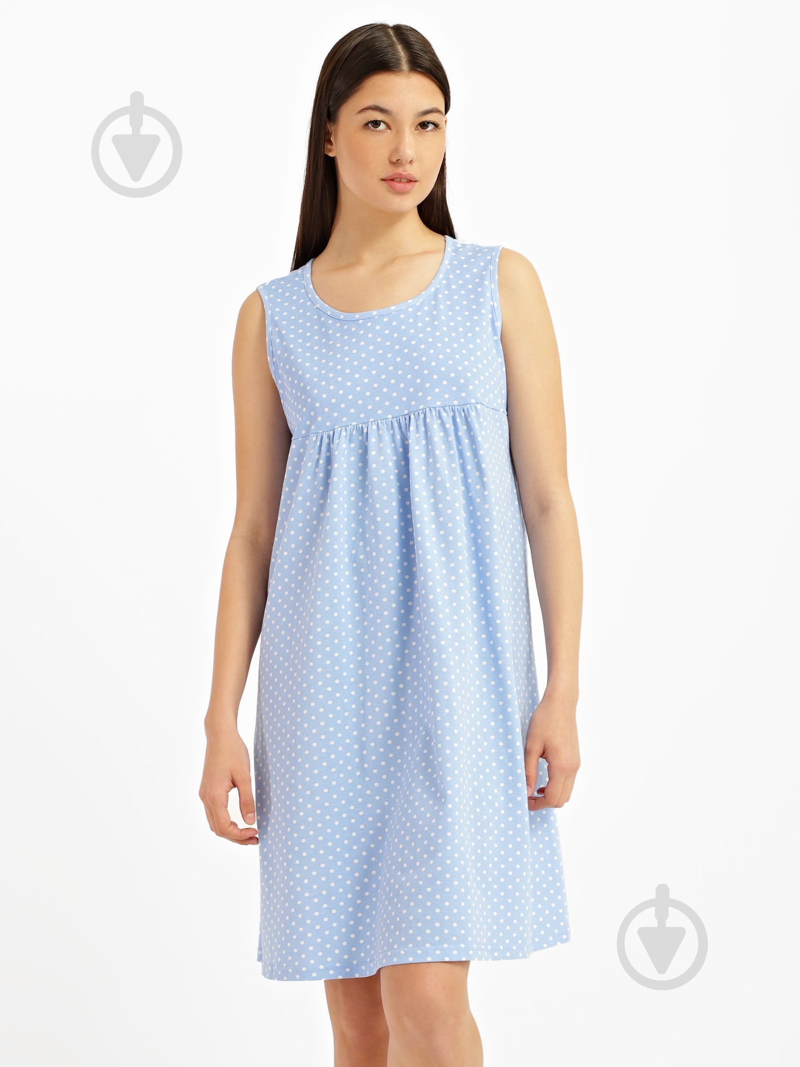 Нічна сорочка Роза р. M блакитний 210223 - фото 1