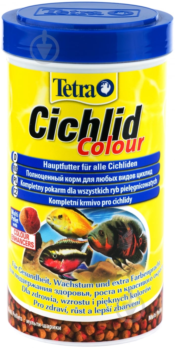 Корм Tetra Cichlid Colour 500 мл (рыба и побочные рыбные продукты) - фото 1 Корм Tetra Cichlid Colour 500 мл (рыба и побочные рыбные продукты) - фото 1