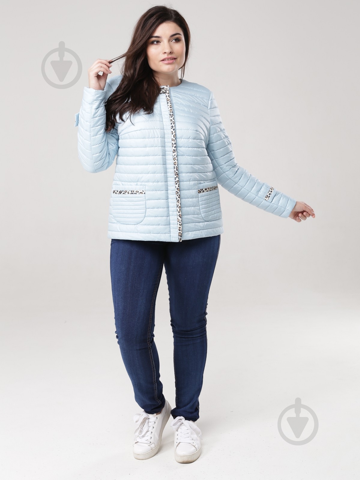Куртка женская зимняя Adonis ШАРМ V19-381/Blue р.XL голубая - фото 1