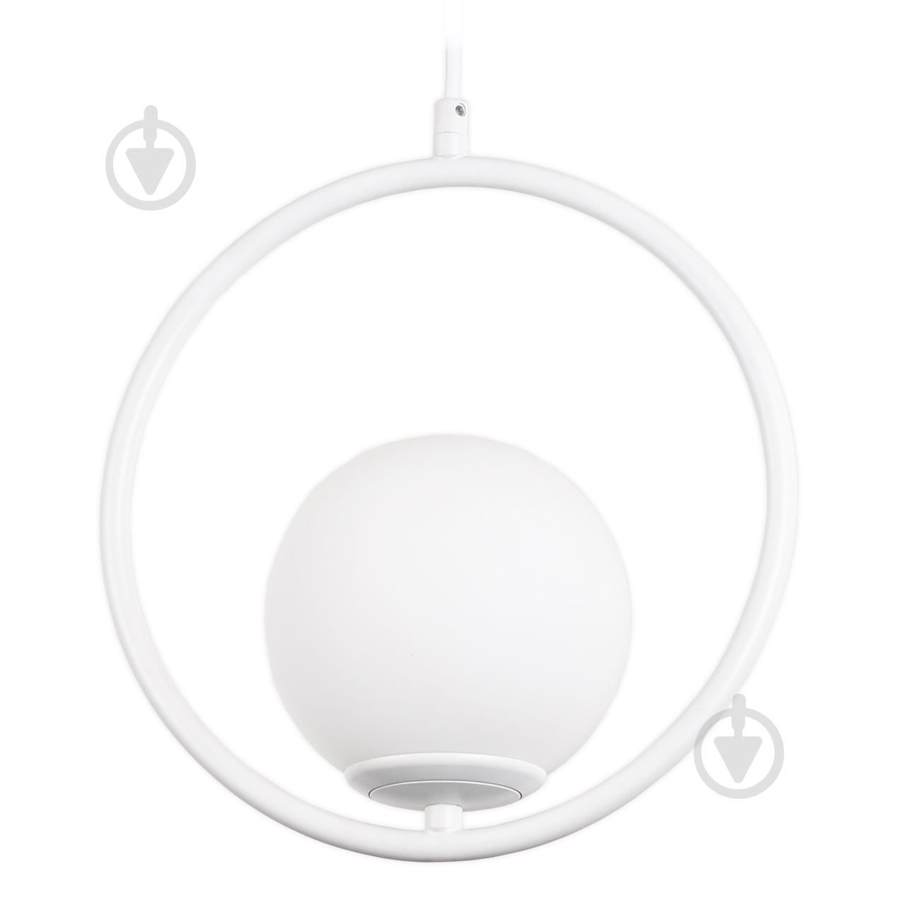 ВІТРИНА! Підвіс Hopfen 1x40 Вт E14 білий Balle 1C - WH - фото 1 ВІТРИНА! Підвіс Hopfen 1x40 Вт E14 білий Balle 1C - WH - фото 1