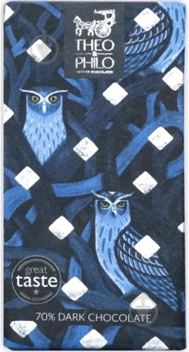 Черный шоколад Theo & Philo 70% 45 г - фото 1
