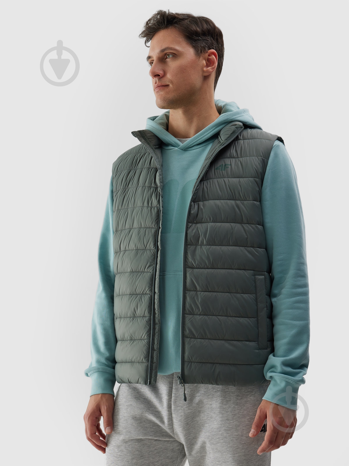 Жилет 4F VEST JACKET M098 4FWSS24TVJAM098-42S р.M серый - фото 1