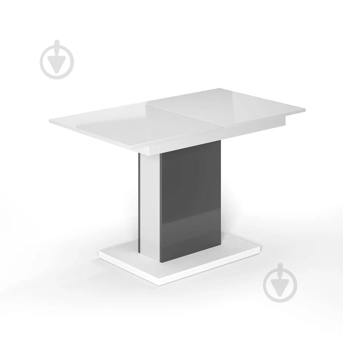 Стол-трансформер ART IN HEAD Каспер 1200(1600)x690x750мм белый/графит - фото 2 Стол-трансформер ART IN HEAD Каспер 1200(1600)x690x750мм белый/графит - фото 2