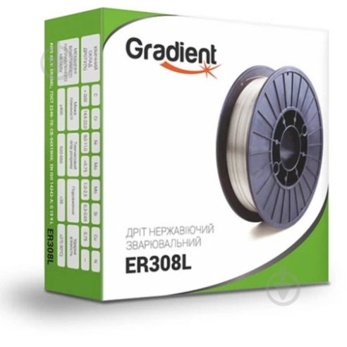 Проволока сварочная нержавеющая Gradient ER308L 0,8 мм 5 кг - фото 1