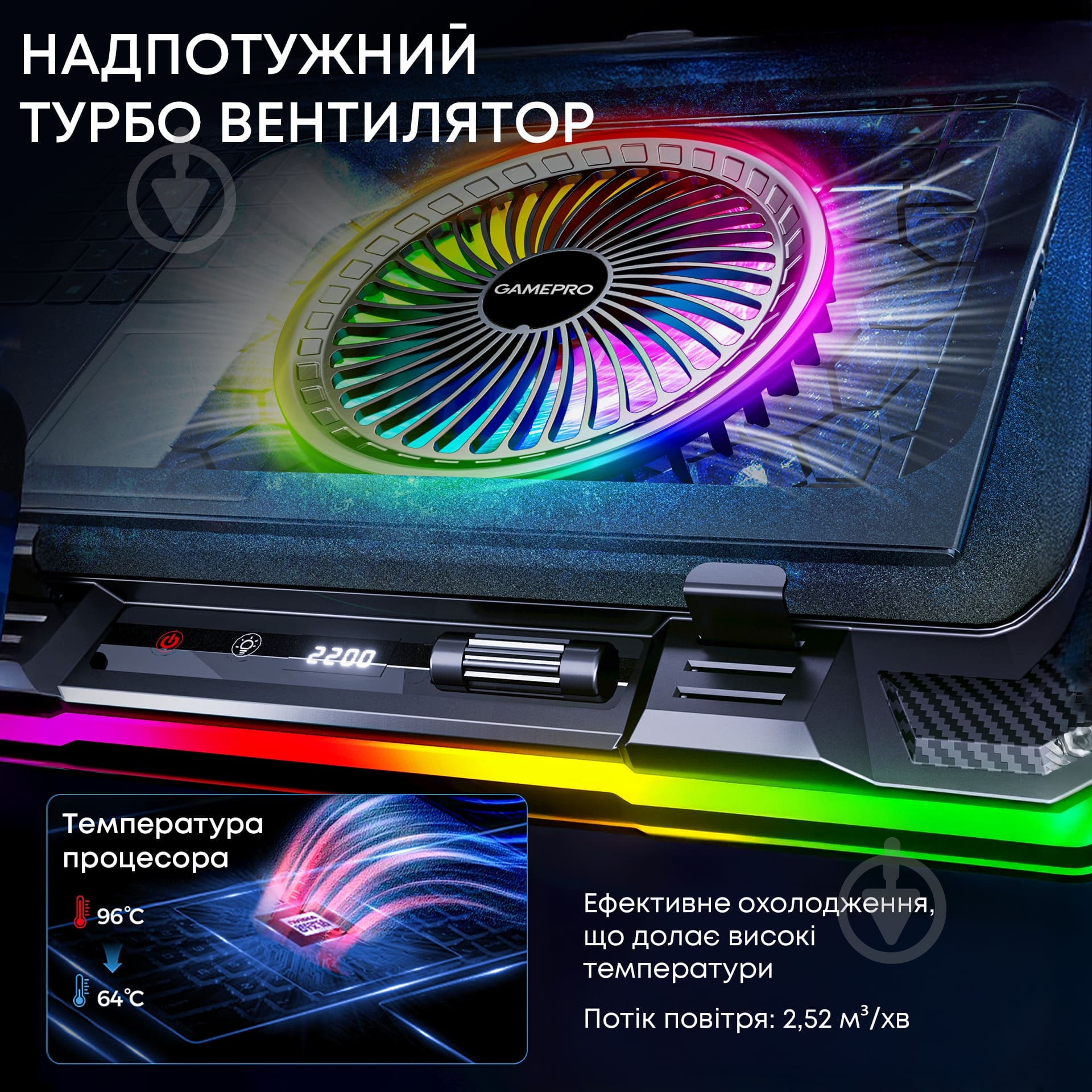 Підставка для ноутбука GamePro CP950 (CP950) - фото 8