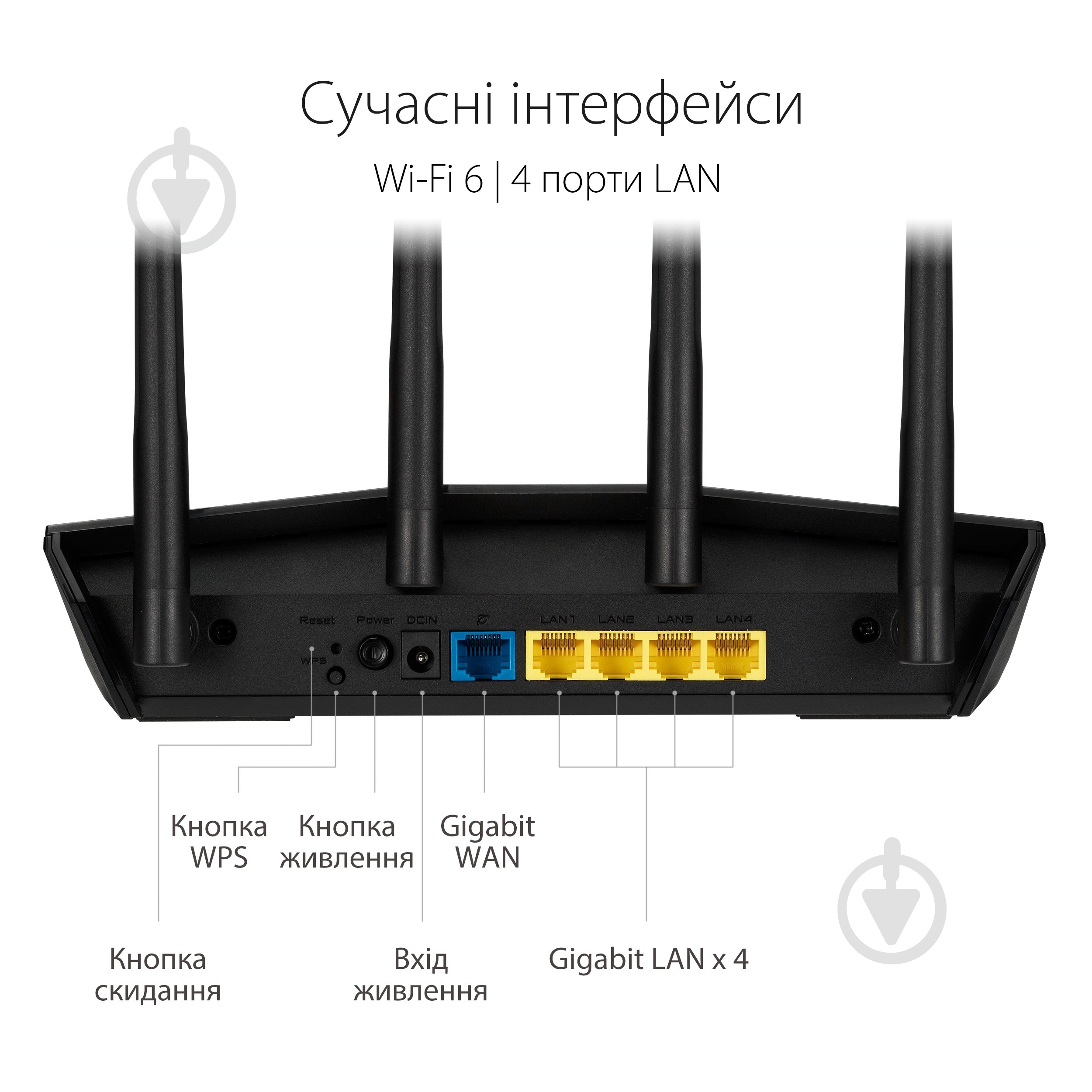 Маршрутизатор Asus RT-AX55 90IG06C0-BO3100 - фото 3 Маршрутизатор Asus RT-AX55 90IG06C0-BO3100 - фото 3
