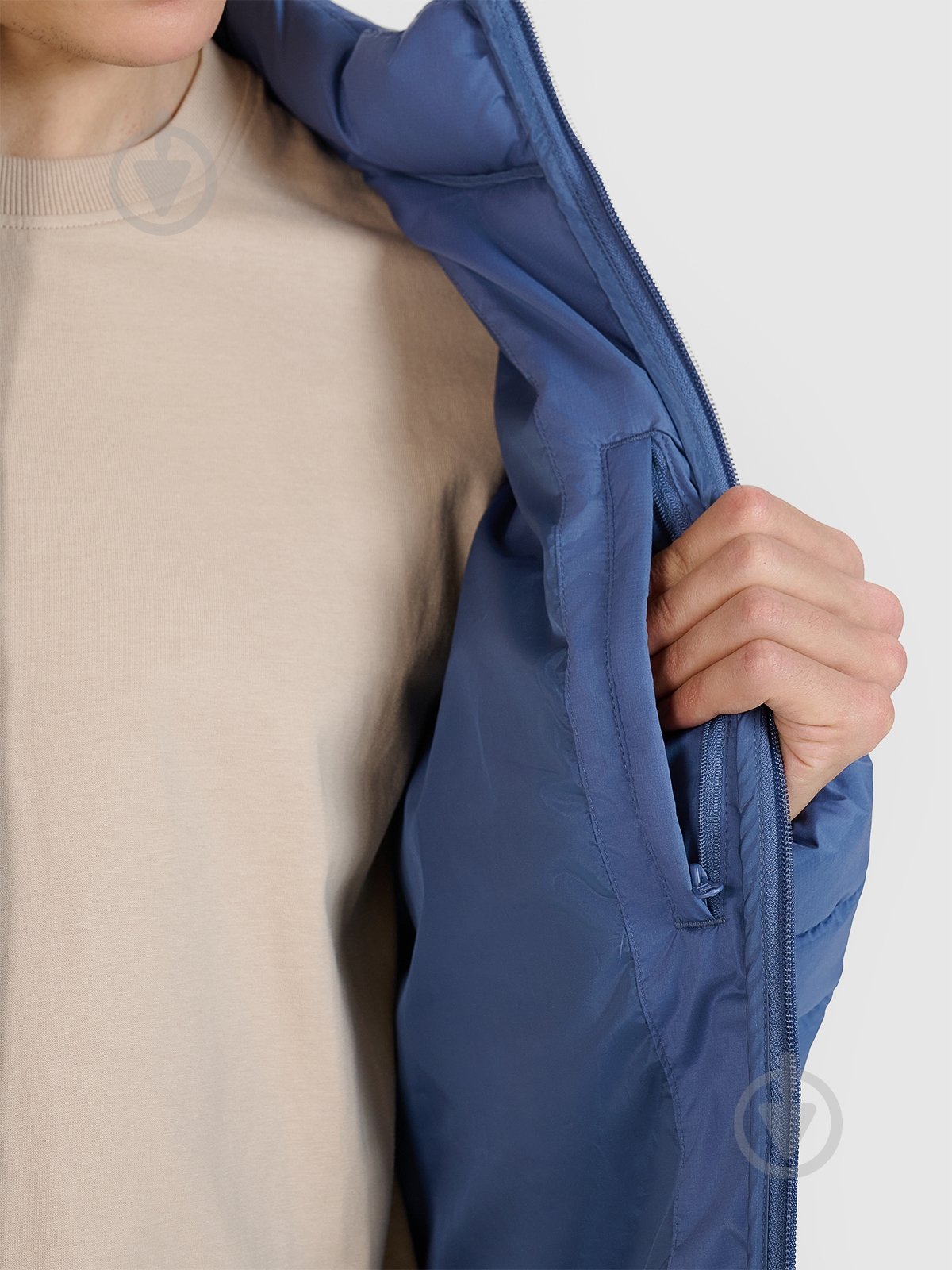 Куртка мужская демисезонная 4F DOWN JACKET M538 4FWSS25TDJAM538-32S р.L синяя - фото 6 Куртка мужская демисезонная 4F DOWN JACKET M538 4FWSS25TDJAM538-32S р.L синяя - фото 6