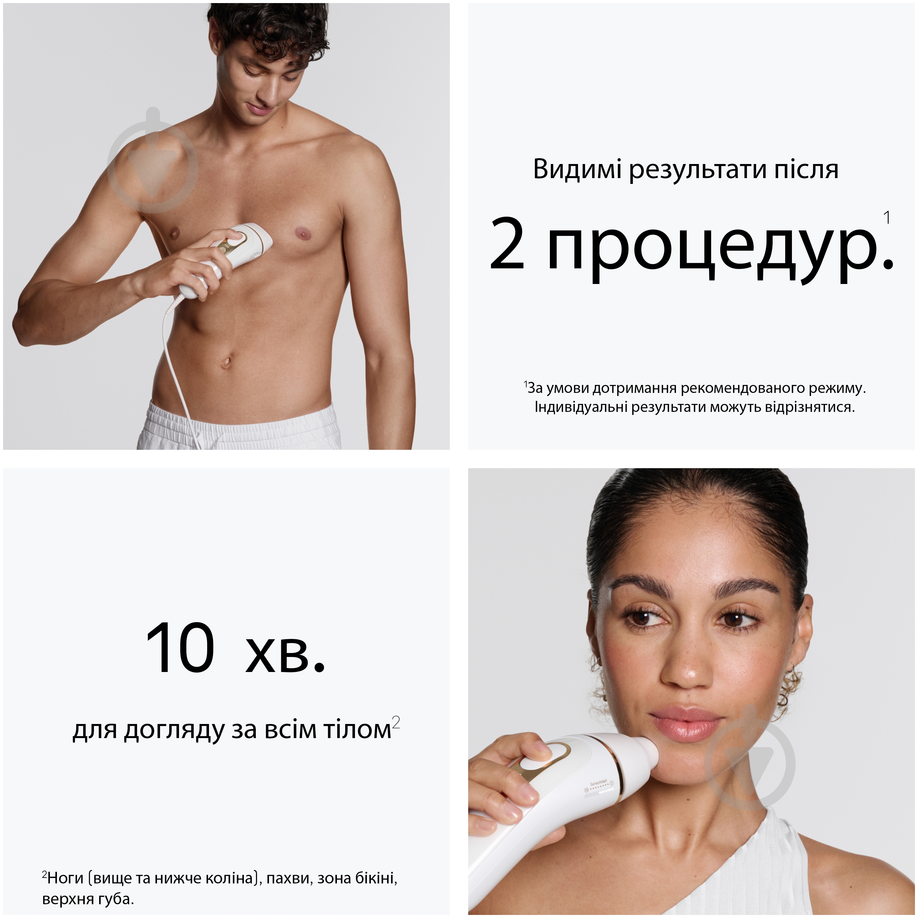 Фотоепілятор Braun PL5412 Silk Expert Pro 5 PL5412 + Тример для обличчя + Бритва Gillette Venus Extra Smooth + Косметичка — фото 2