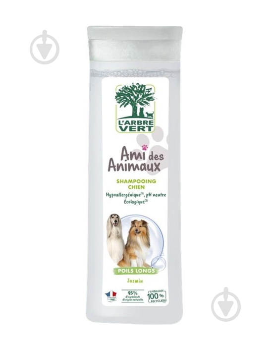 Шампунь для собак з довгою шерстю з екстрактом жасмину 250 мл - фото 1 Шампунь для собак з довгою шерстю з екстрактом жасмину 250 мл - фото 1