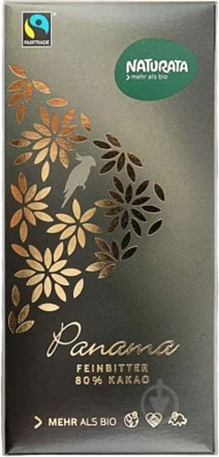 Черный шоколад Naturata органический Панама 80% 100 г - фото 1 Черный шоколад Naturata органический Панама 80% 100 г - фото 1