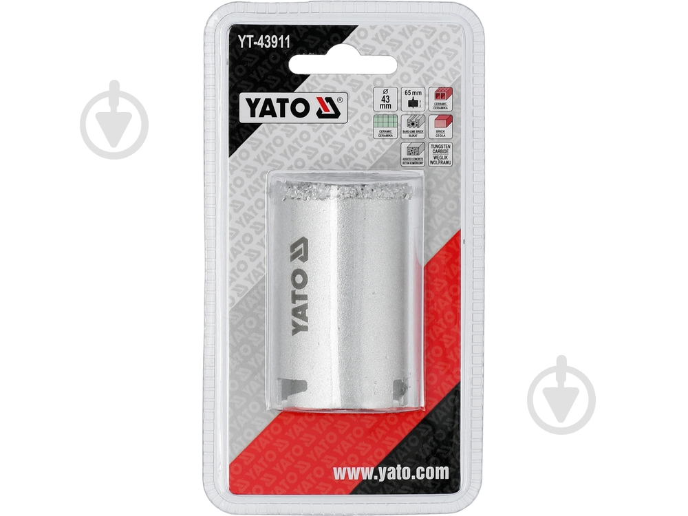 Сверло корончатое YATO 43 мм YT-43911 - фото 2